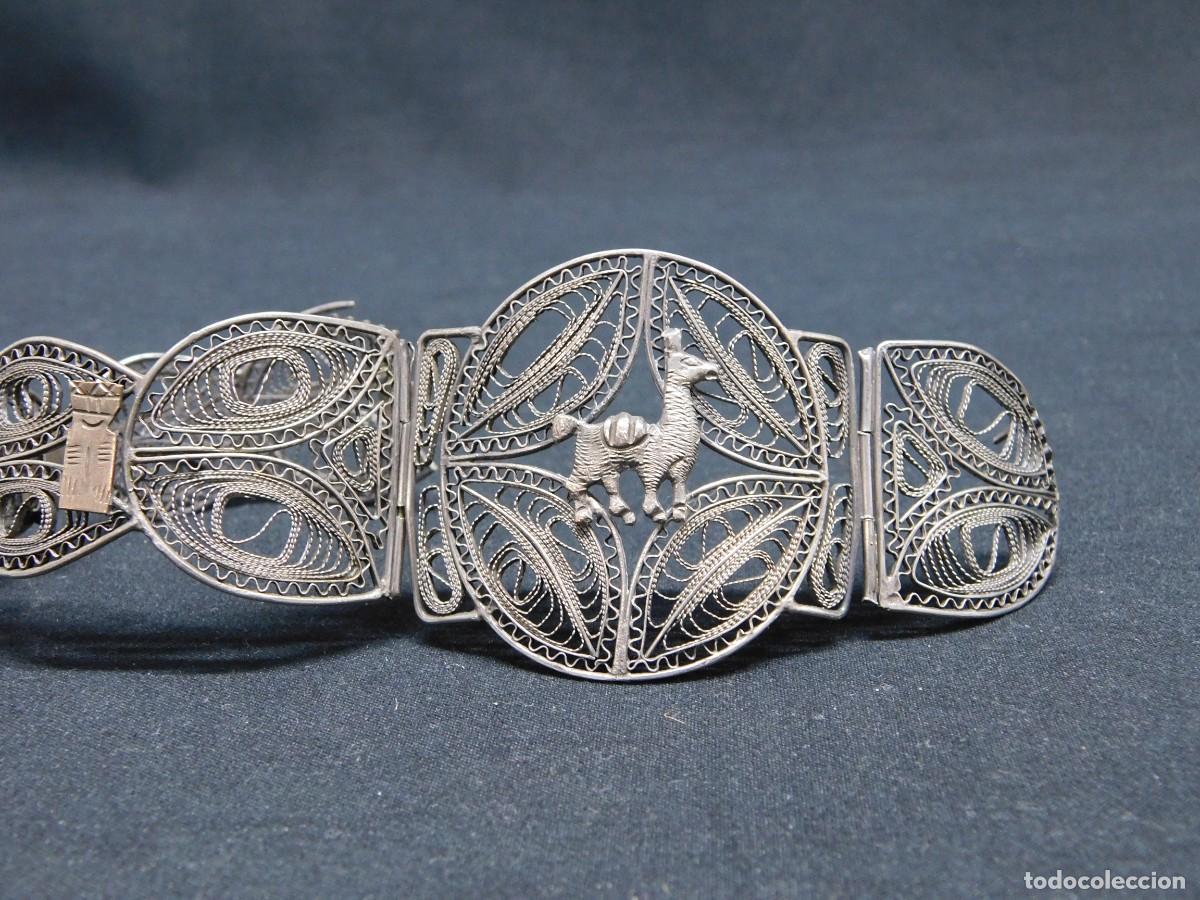 Joyeria: ANTIGUA PULSERA FILIGRANA DE PLATA - Foto 3
