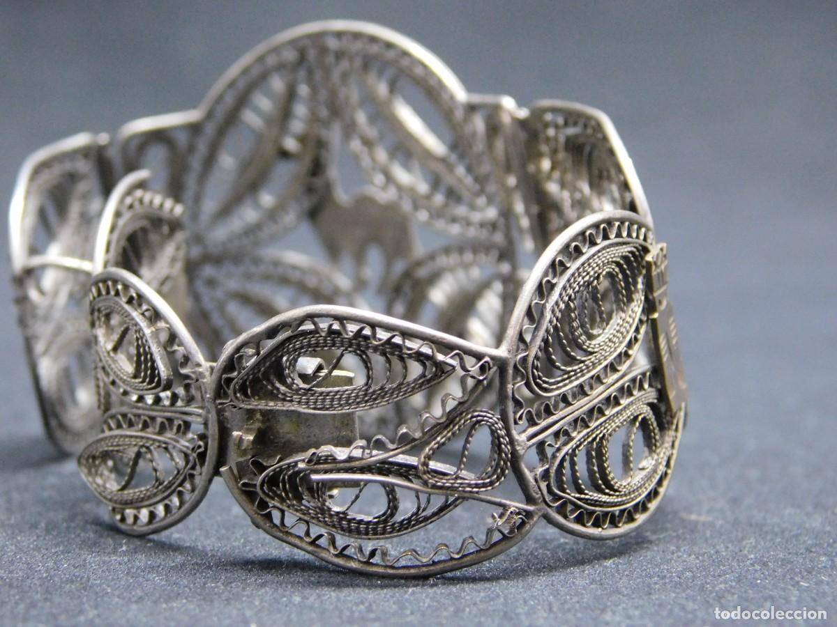 Joyeria: ANTIGUA PULSERA FILIGRANA DE PLATA - Foto 5