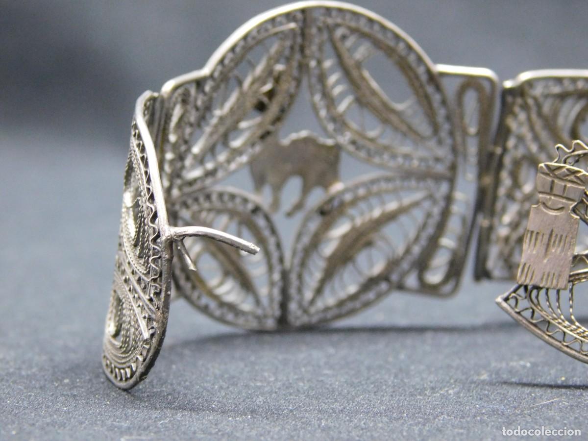 Joyeria: ANTIGUA PULSERA FILIGRANA DE PLATA - Foto 7