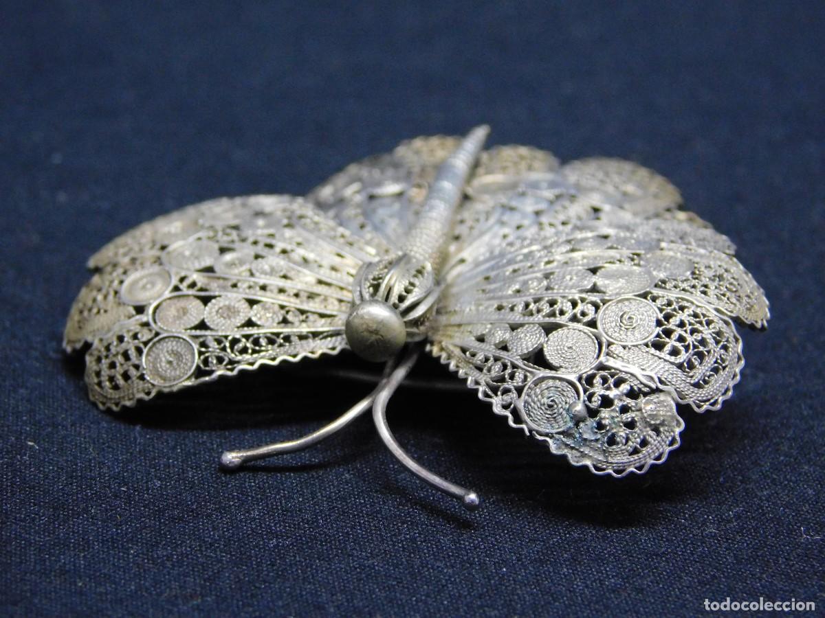 Joyeria: BROCHE MARIPOSA - FILIGRANA DE PLATA - Foto 3