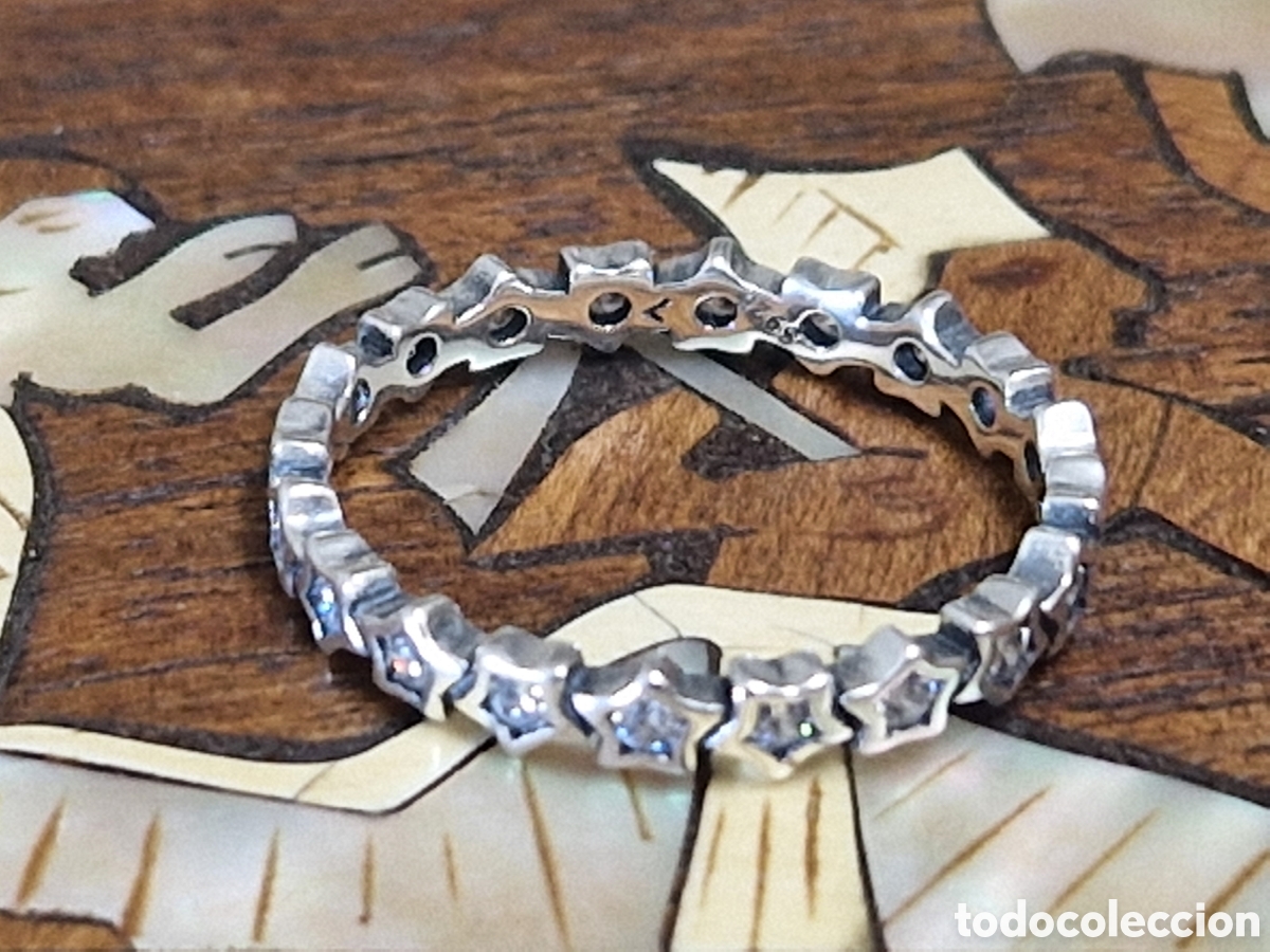 Joyeria: ANILLO DE PLATA RODIADA EN FORMA DE ESTRELLAS - Foto 4