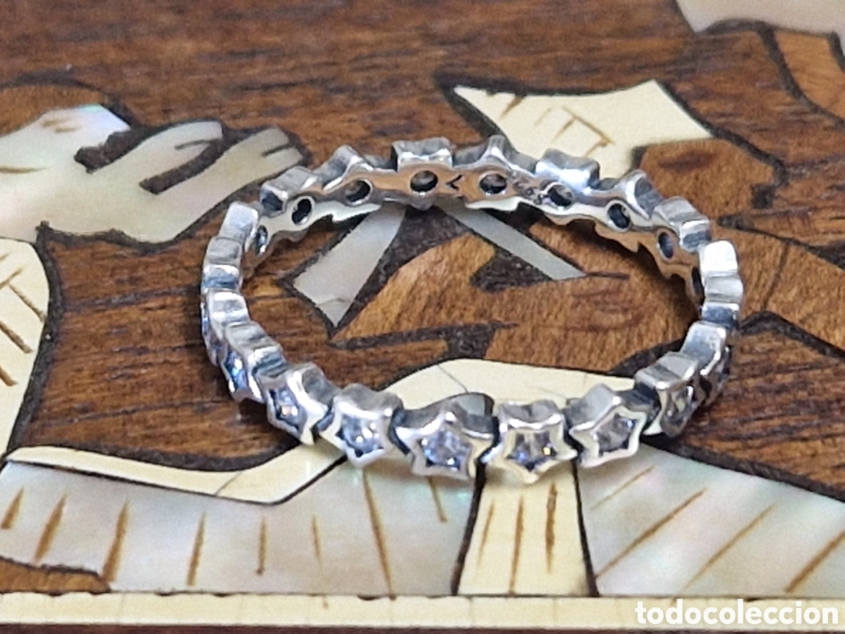 Joyeria: ANILLO DE PLATA RODIADA EN FORMA DE ESTRELLAS - Foto 6