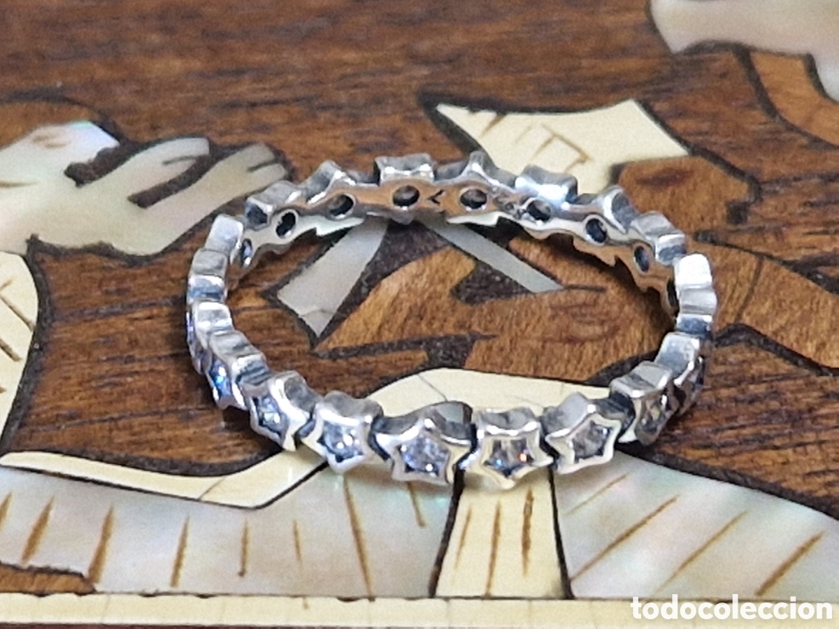 Joyeria: ANILLO DE PLATA RODIADA EN FORMA DE ESTRELLAS - Foto 7