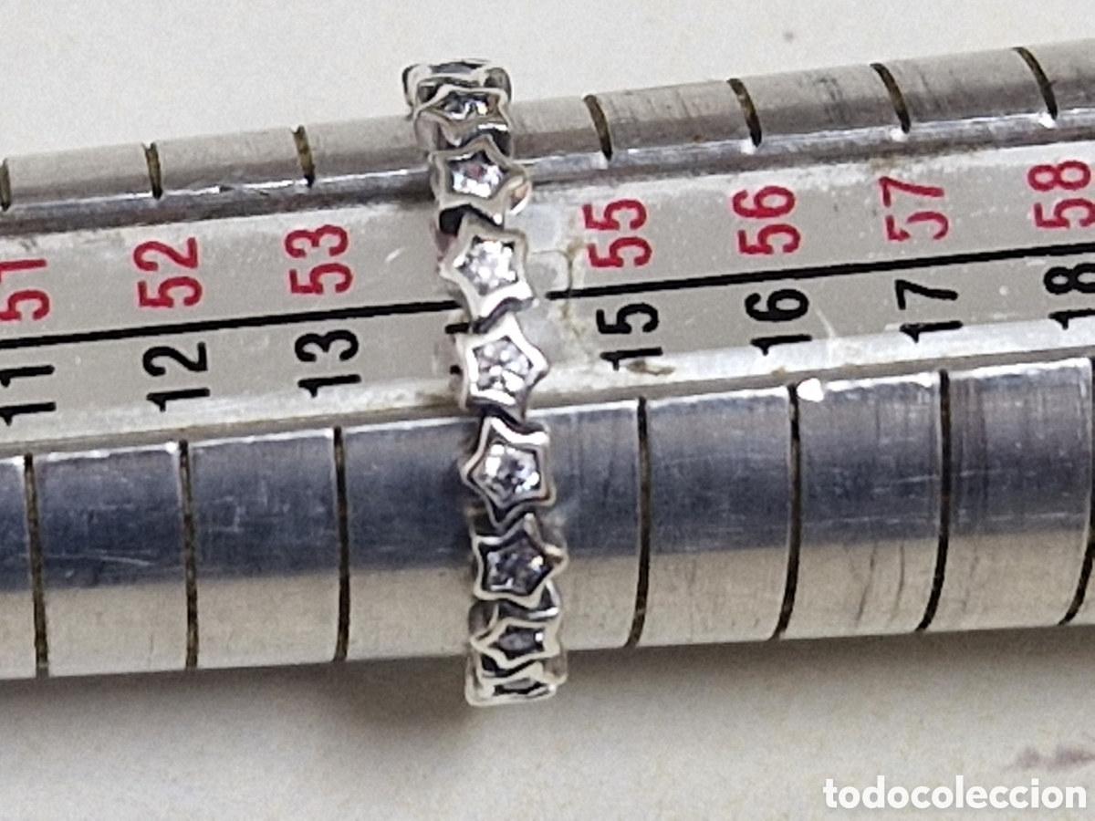 Joyeria: ANILLO DE PLATA RODIADA EN FORMA DE ESTRELLAS - Foto 8