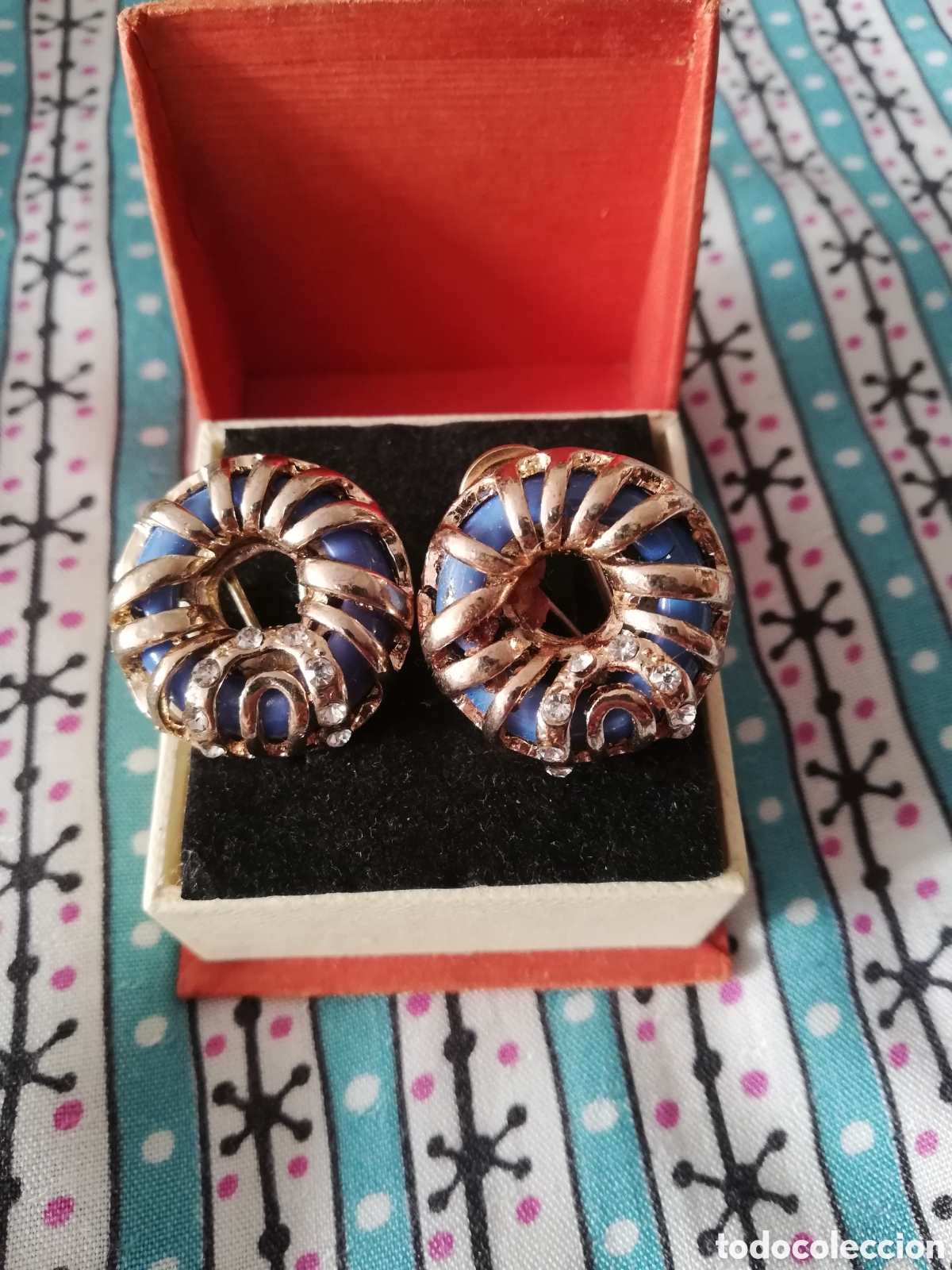 Joyeria: VINTAGE. PENDIENTES CIERRE OMEGA. - Foto 2