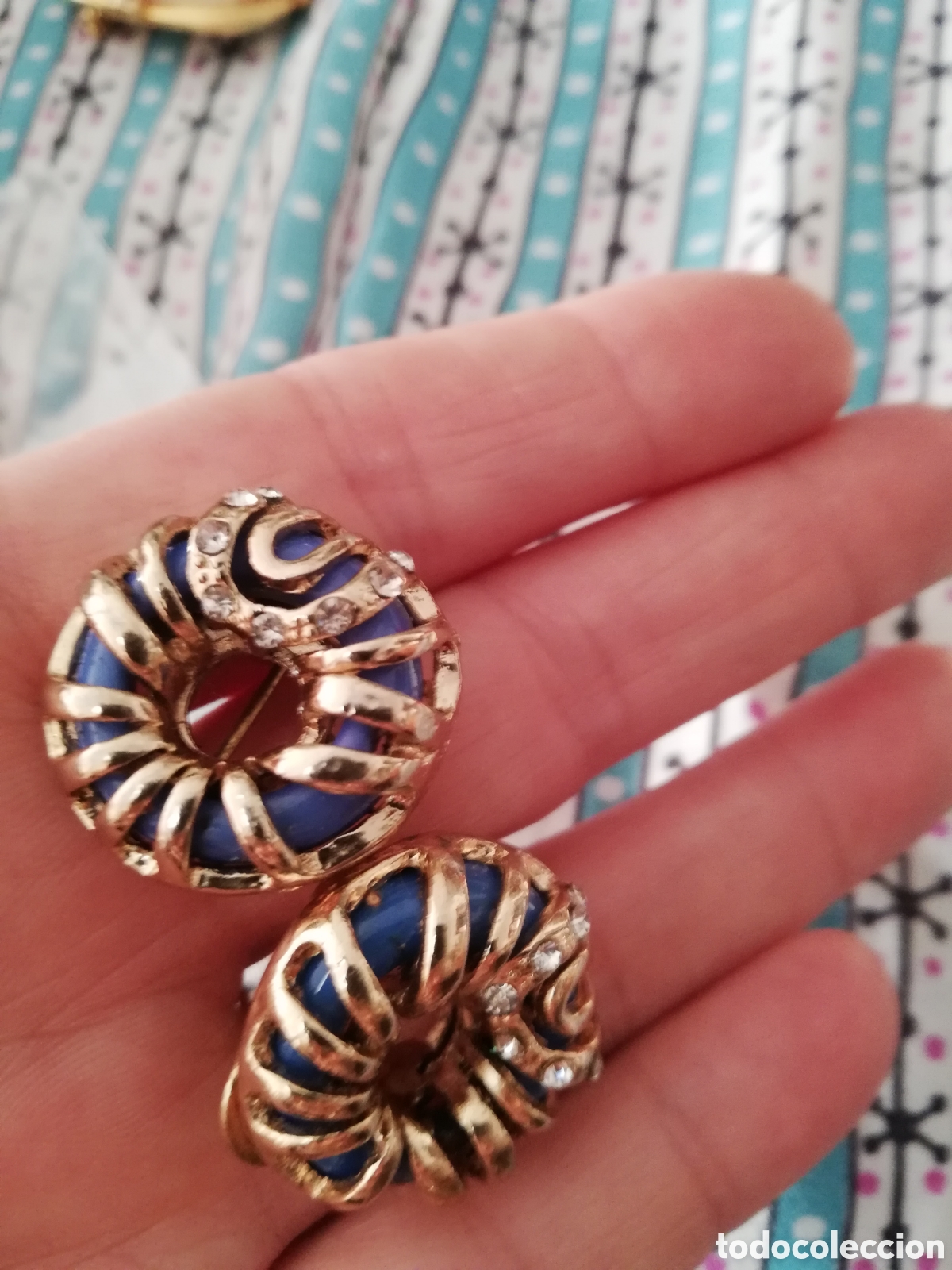 Joyeria: VINTAGE. PENDIENTES CIERRE OMEGA. - Foto 3