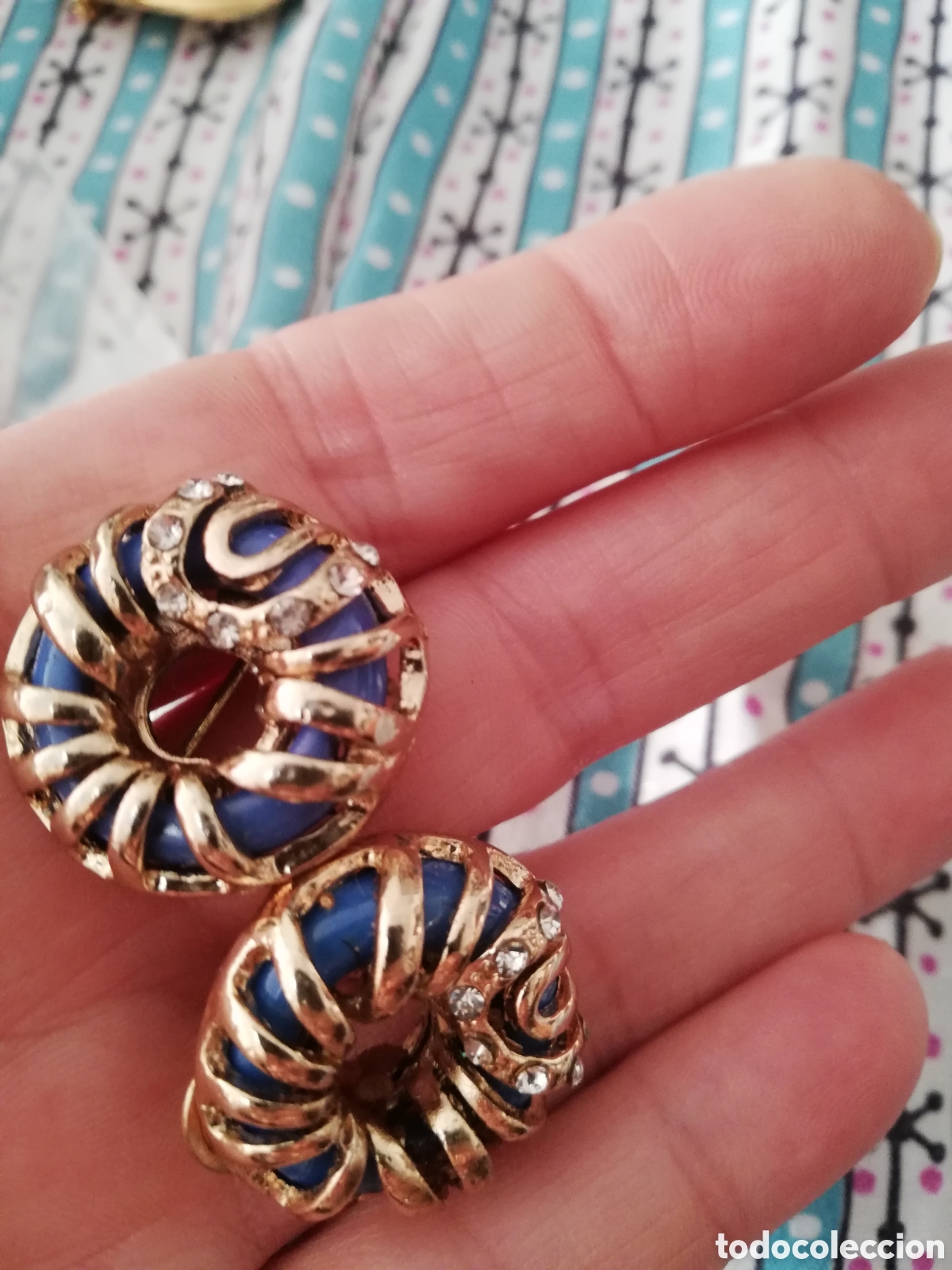 Joyeria: VINTAGE. PENDIENTES CIERRE OMEGA. - Foto 4