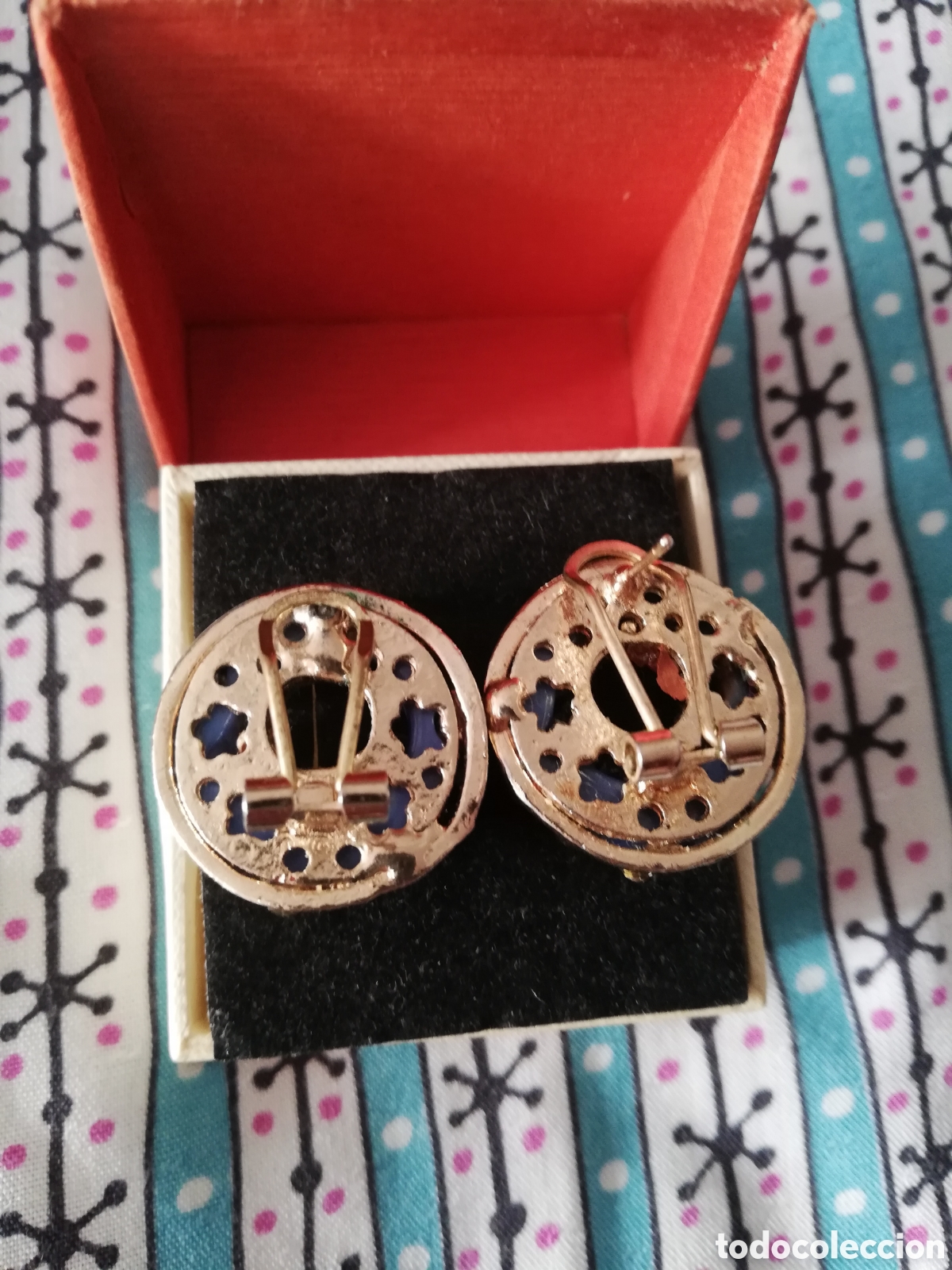 Joyeria: VINTAGE. PENDIENTES CIERRE OMEGA. - Foto 5