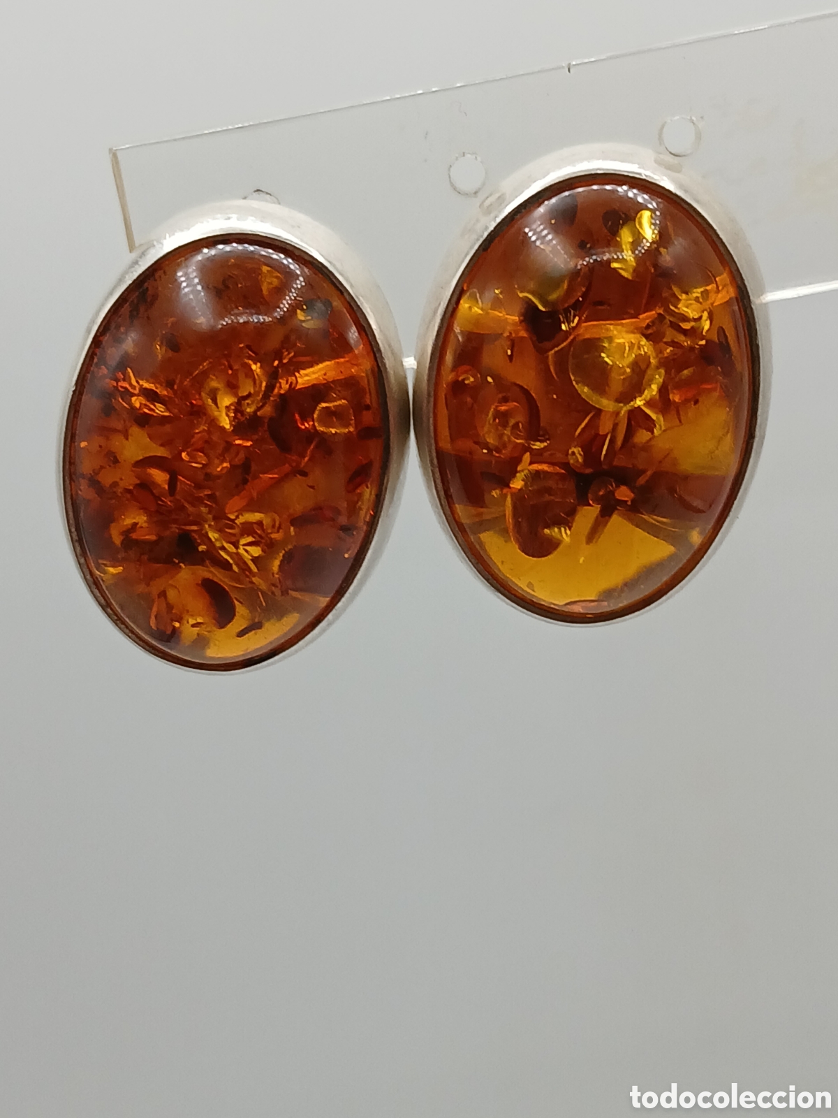 Joyeria: Pendientes plata 925mls y &aacute;mbar b&aacute;ltico - Foto 1