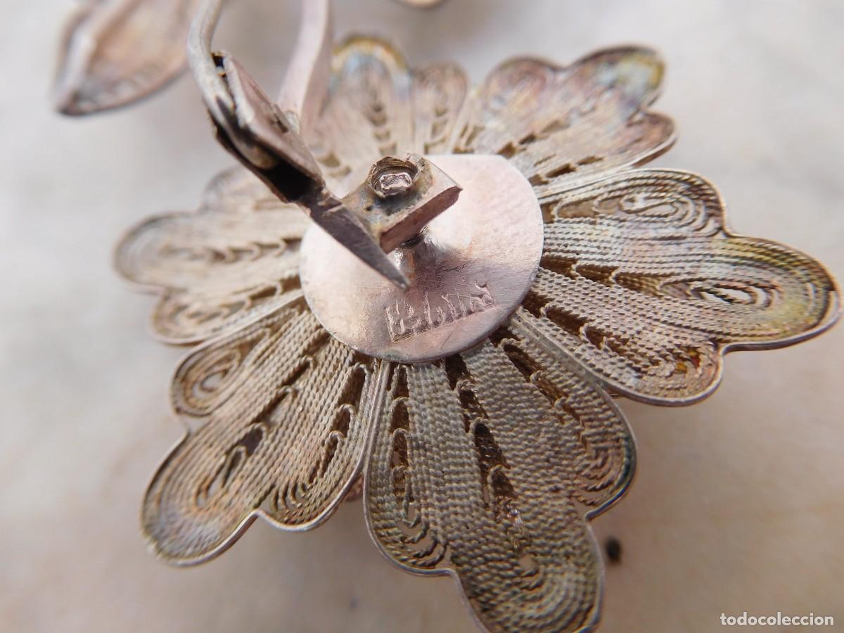 Joyeria: Broche antiguo de plata filigrana - Foto 3