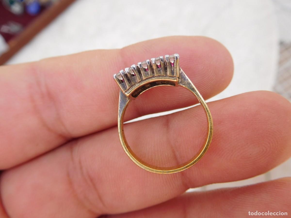 Joyeria: Anillo de plata dorada vintage - Foto 2
