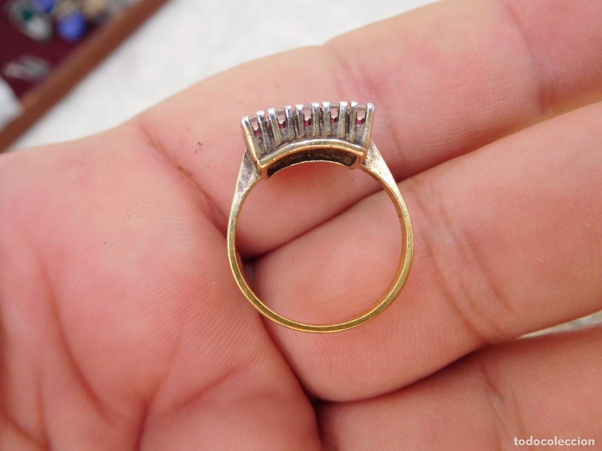 Joyeria: Anillo de plata dorada vintage - Foto 3