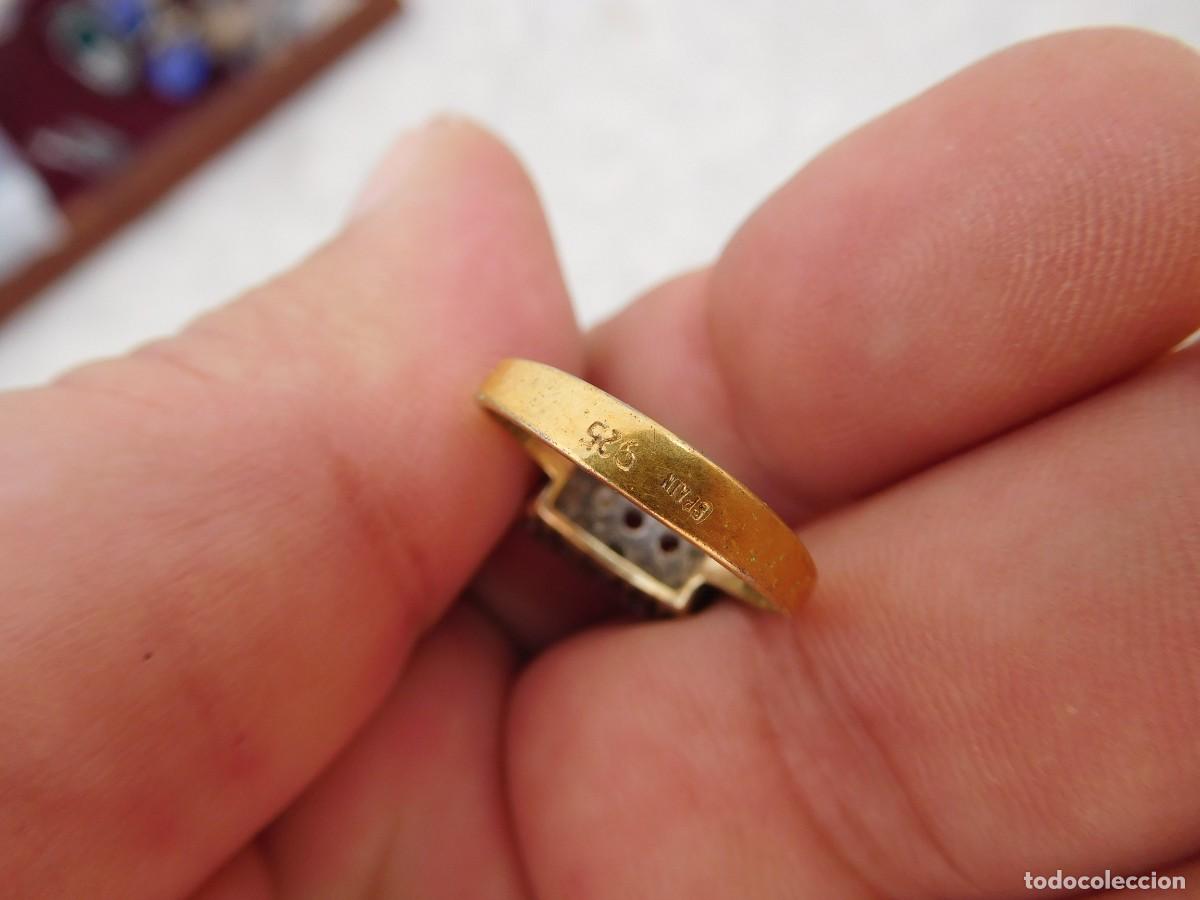 Joyeria: Anillo de plata dorada vintage - Foto 5