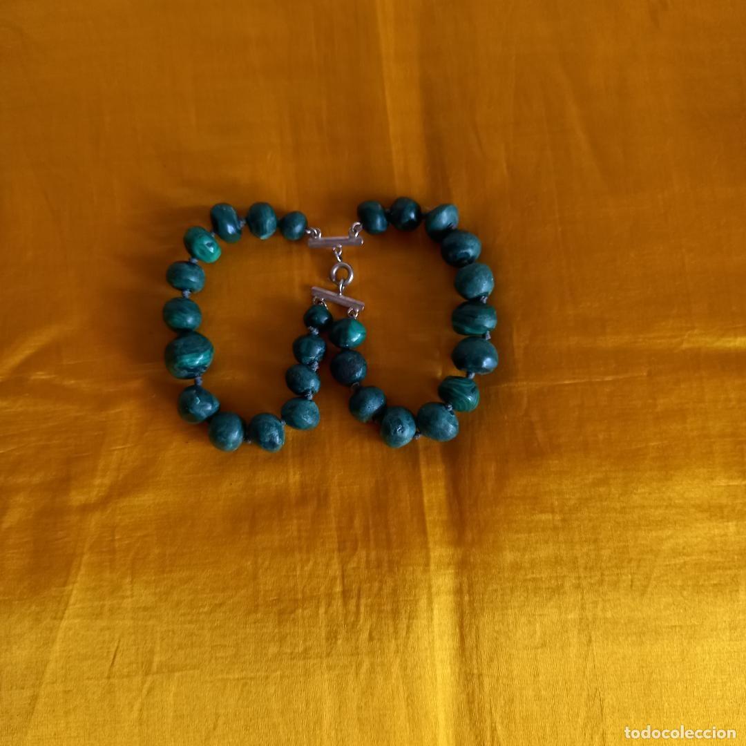 Joyeria: Pulsera de Malaquita antigua - Foto 4