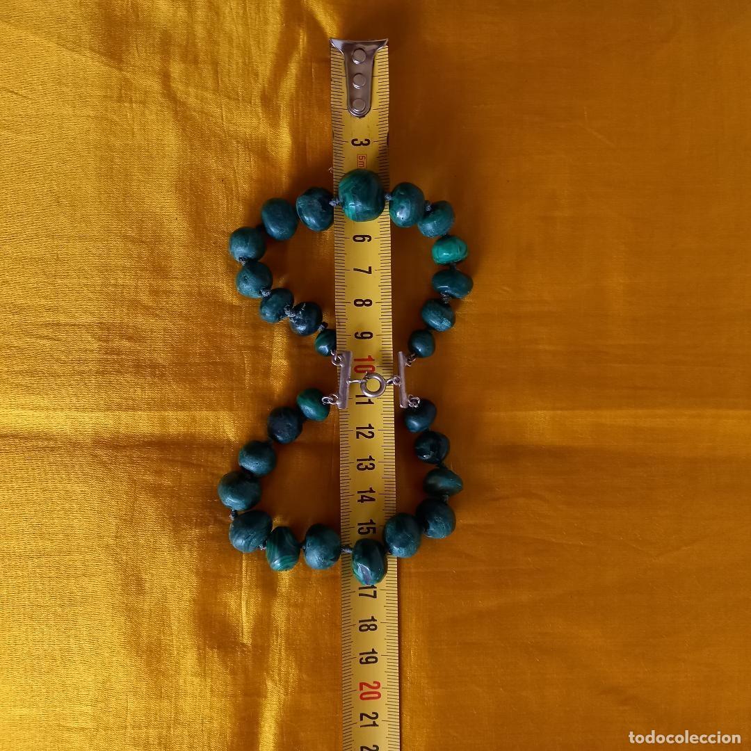 Joyeria: Pulsera de Malaquita antigua - Foto 6