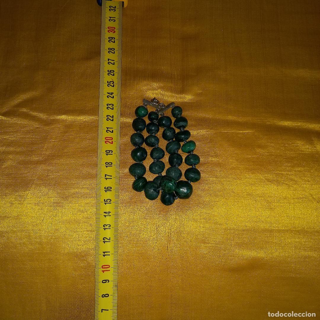 Joyeria: Pulsera de Malaquita antigua - Foto 7