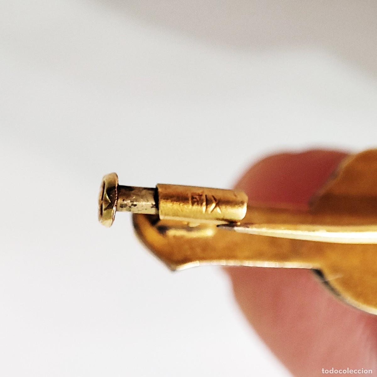 Joyeria: Becker- Broche Art Nouveau Bebe oro fix - Foto 4