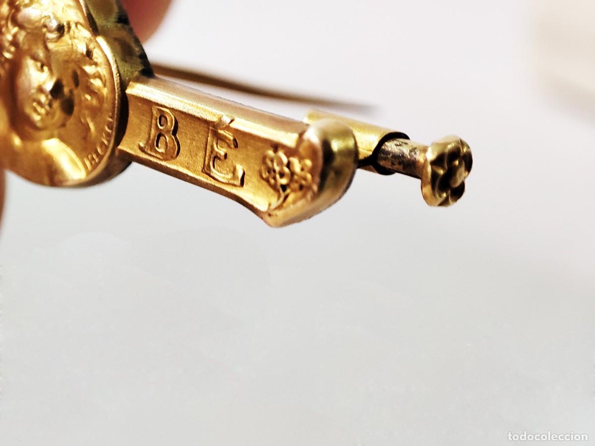Joyeria: Becker- Broche Art Nouveau Bebe oro fix - Foto 8