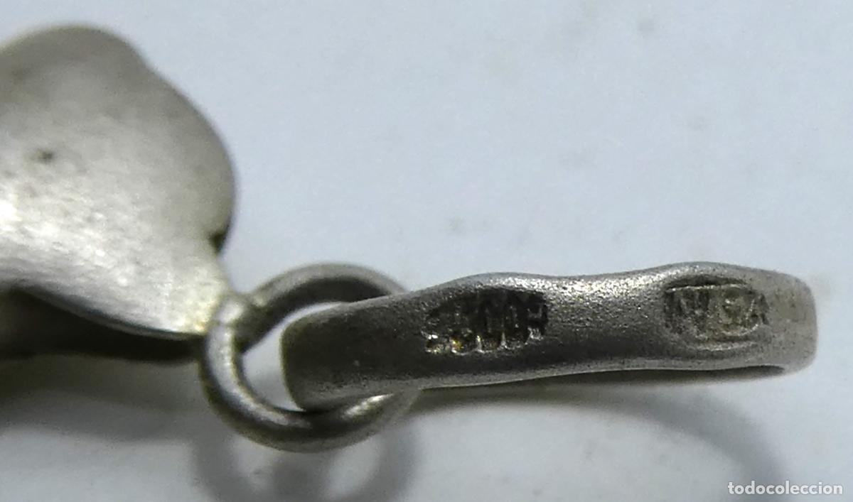 Joyeria: Viejo colgante de un perro de plata - Foto 2