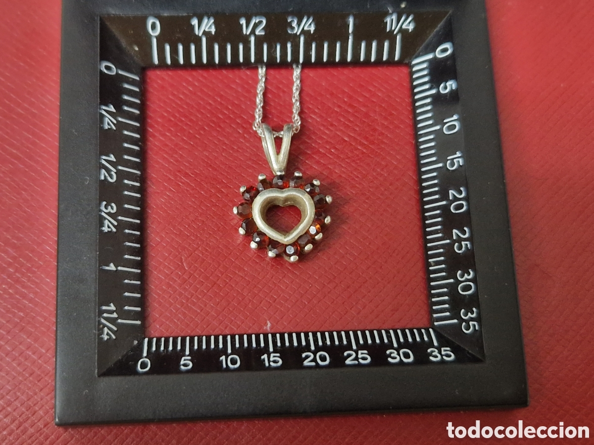 Joyeria: CORAZON PLATA Y GRANATES CON CADENA - Foto 8