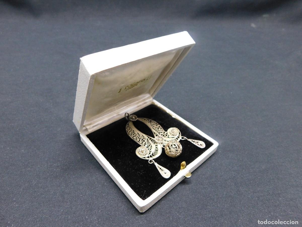 Joyeria: ANTIGUO COLGANTE FILIGRANA DE PLATA - Foto 1