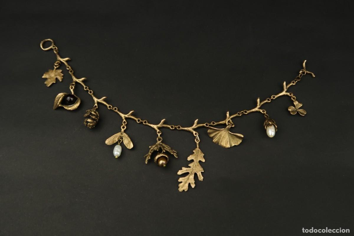 Joyeria: Antigua Pulsera de Metal Dorado - Foto 1