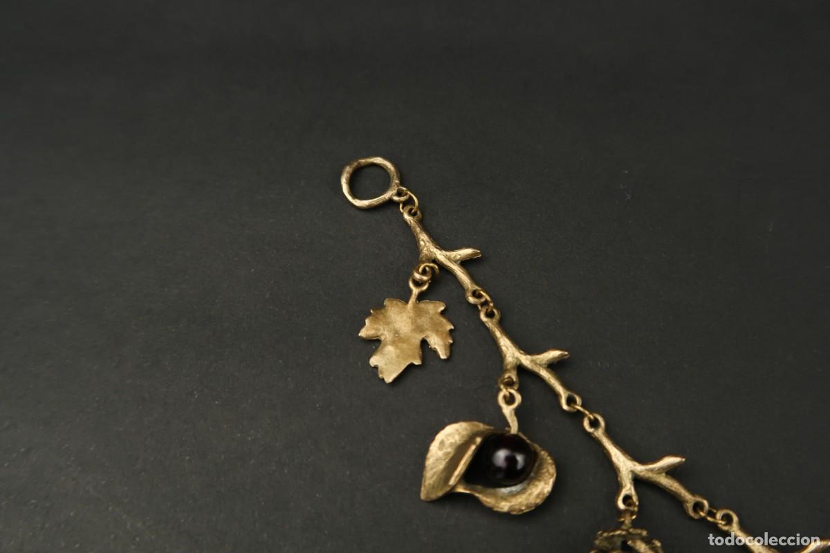 Joyeria: Antigua Pulsera de Metal Dorado - Foto 2