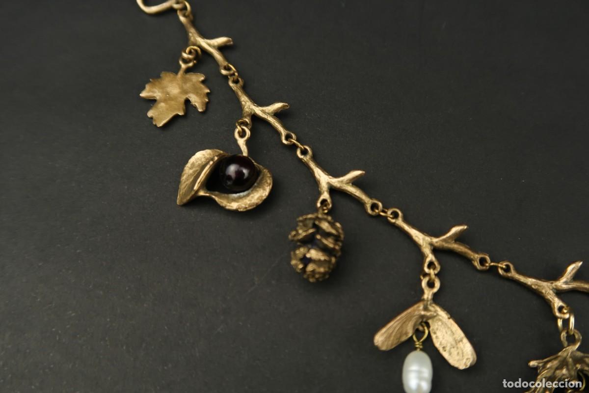 Joyeria: Antigua Pulsera de Metal Dorado - Foto 3
