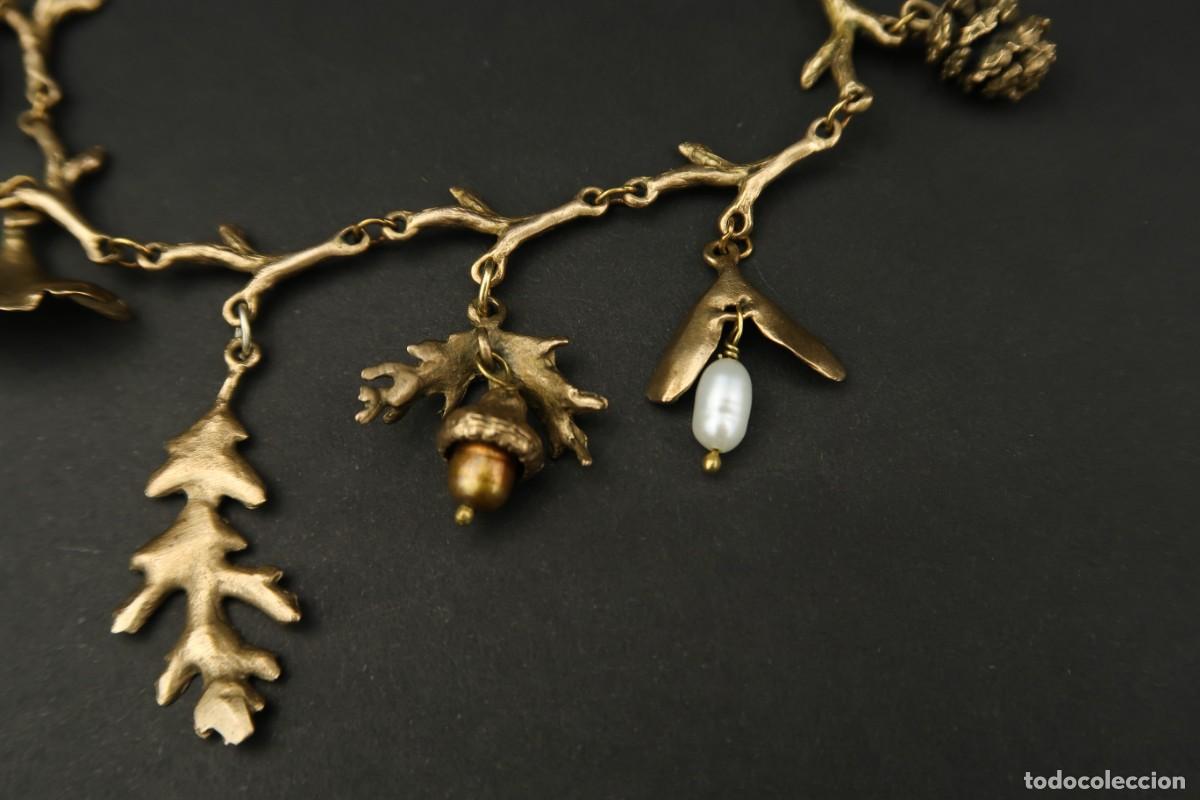 Joyeria: Antigua Pulsera de Metal Dorado - Foto 10