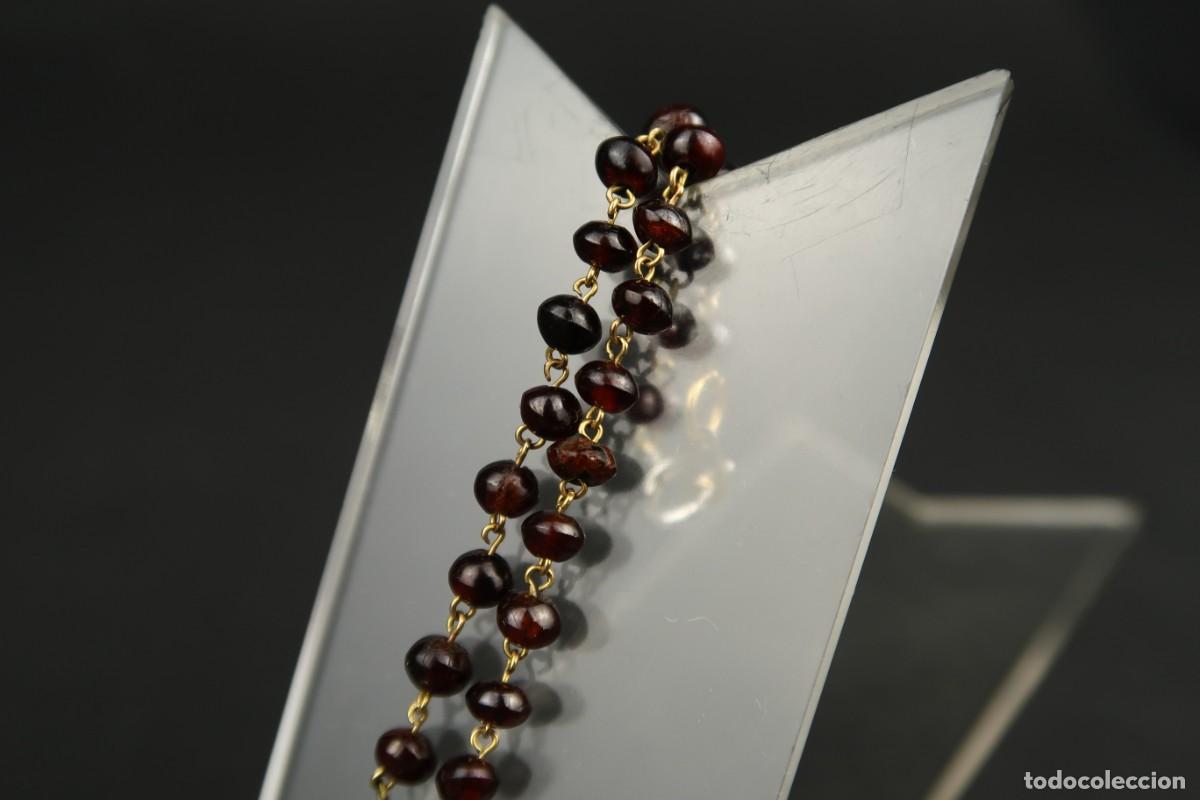 Joyeria: Antigua Pulsera de Metal Dorado - Foto 8