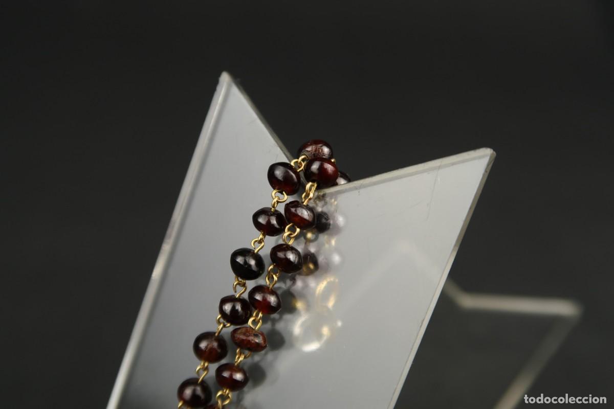 Joyeria: Antigua Pulsera de Metal Dorado - Foto 9