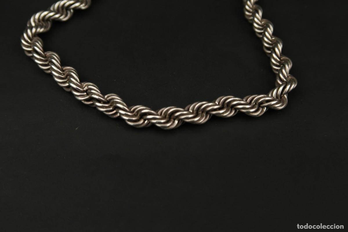 Joyeria: Antigua Cadena Cord&oacute;n de Plata - Foto 2