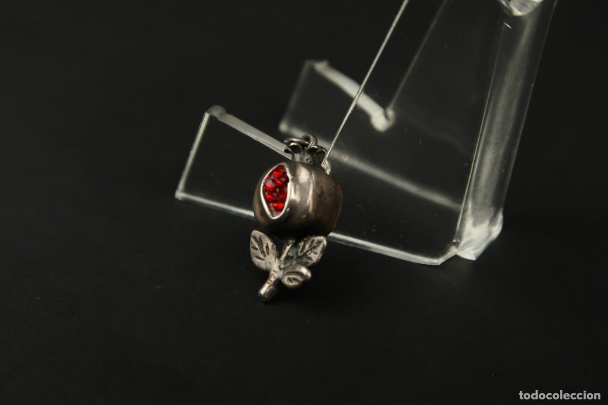 Joyeria: Antiguo Colgante Granada de Plata - Foto 5