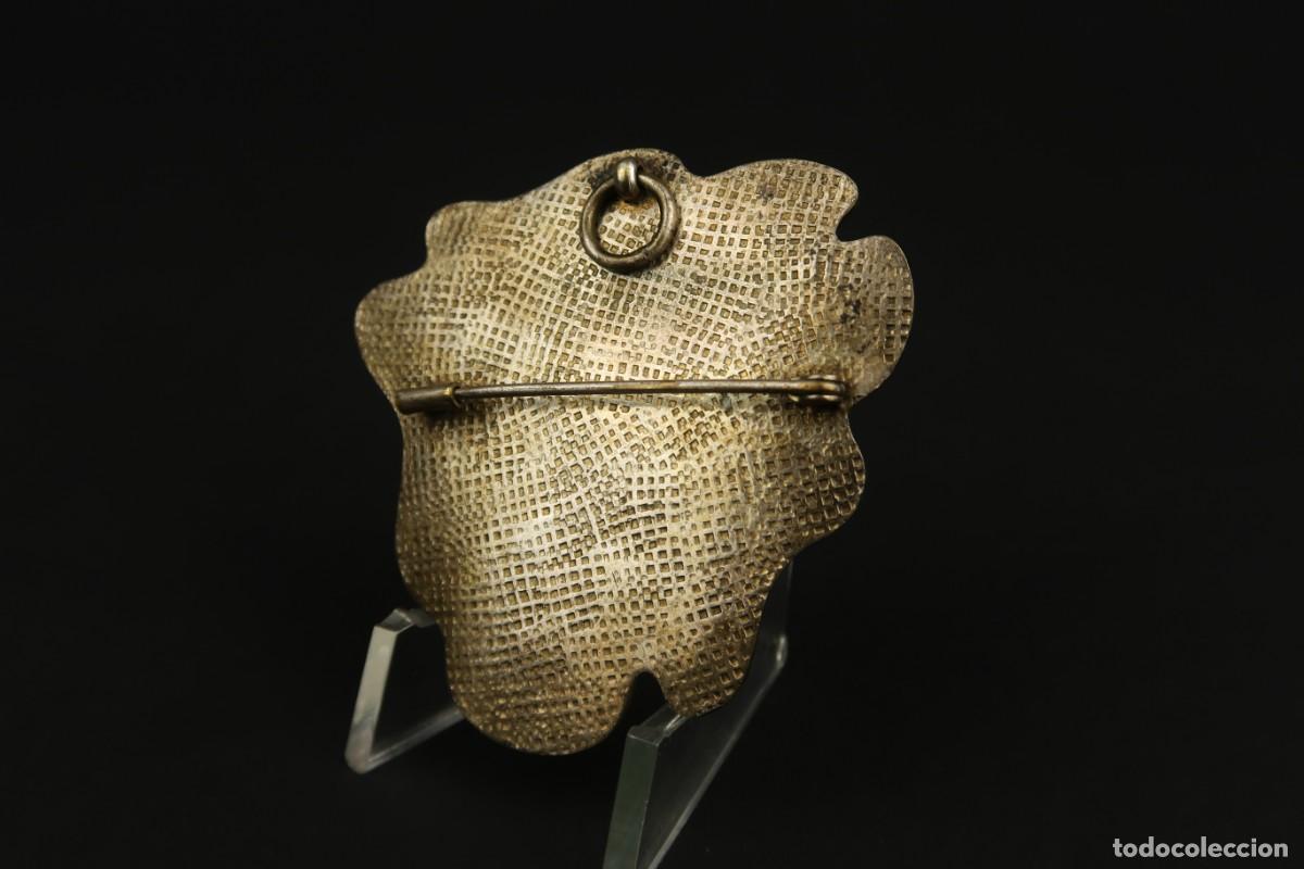 Joyeria: Antiguo Broche de Metal y Esmaltes - Foto 7