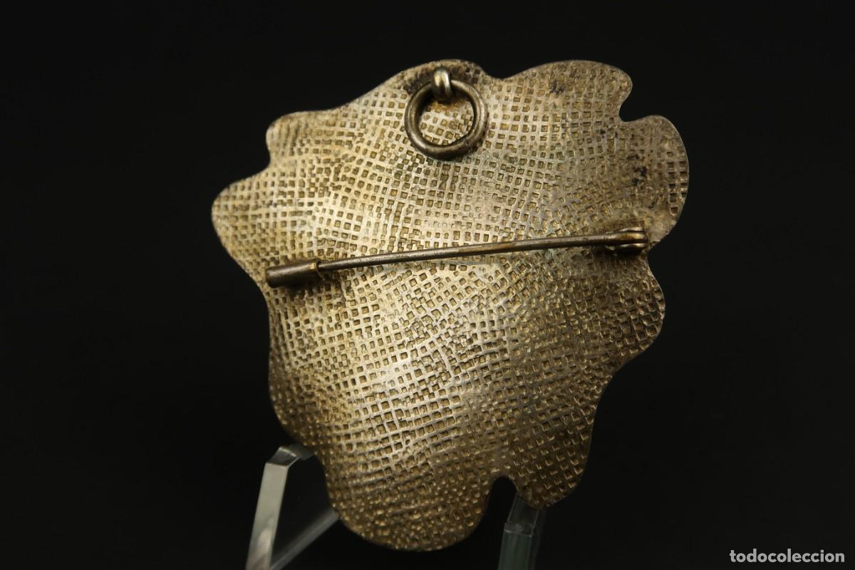 Joyeria: Antiguo Broche de Metal y Esmaltes - Foto 8