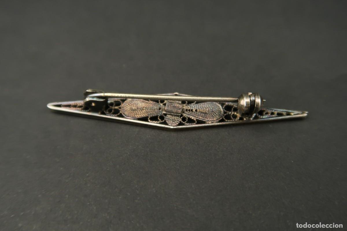 Joyeria: Antiguo Broche de Plata Filigrana - Foto 5