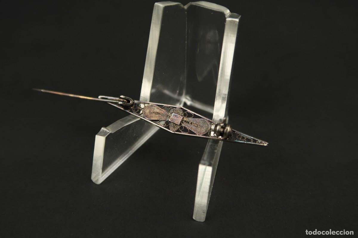 Joyeria: Antiguo Broche de Plata Filigrana - Foto 6