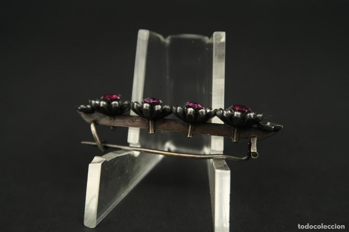 Joyeria: Antiguo Broche de Plata forma de Flores - Foto 8