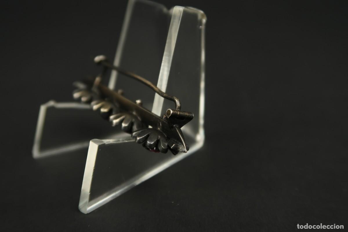 Joyeria: Antiguo Broche de Plata forma de Flores - Foto 14