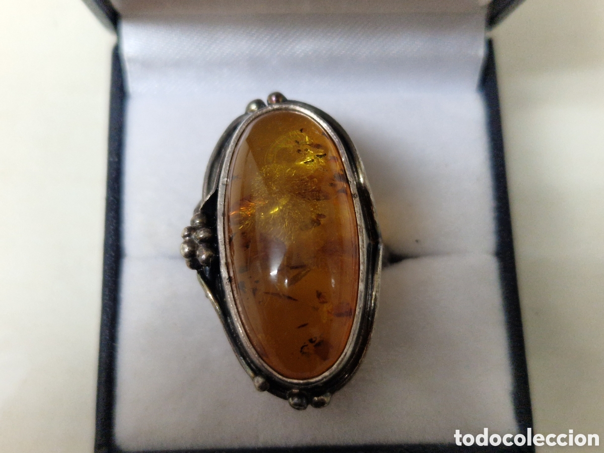 Joyeria: PRECIOSO ANILLO PLATA Y AMBAR - Foto 2