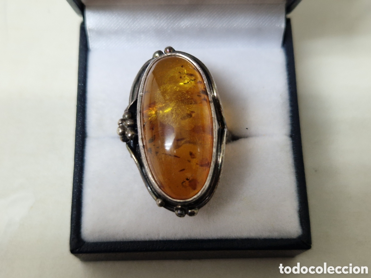 Joyeria: PRECIOSO ANILLO PLATA Y AMBAR - Foto 3