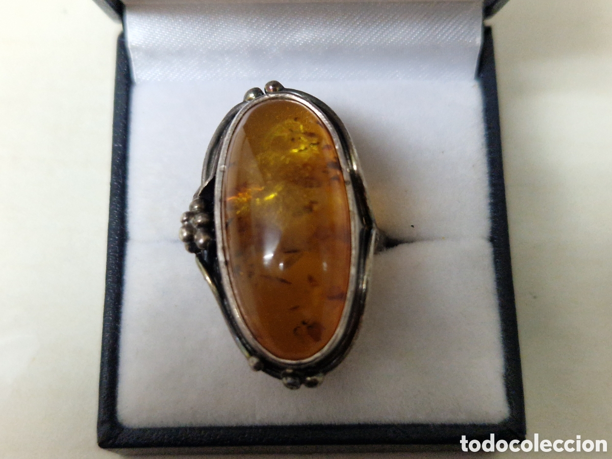 Joyeria: PRECIOSO ANILLO PLATA Y AMBAR - Foto 4