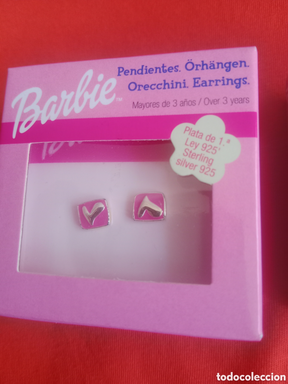 Joyeria: Lote de pendientes y anillo Barbie - Foto 3