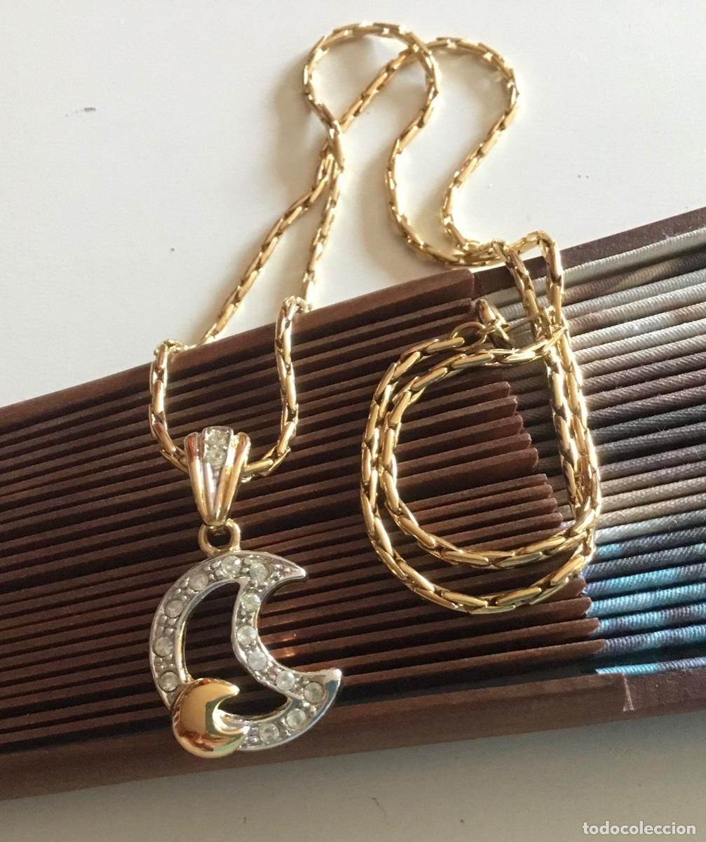 Joyeria: GARGANTILLA CHAPADA EN ORO CON LUNA Y CRISTAL - Foto 1