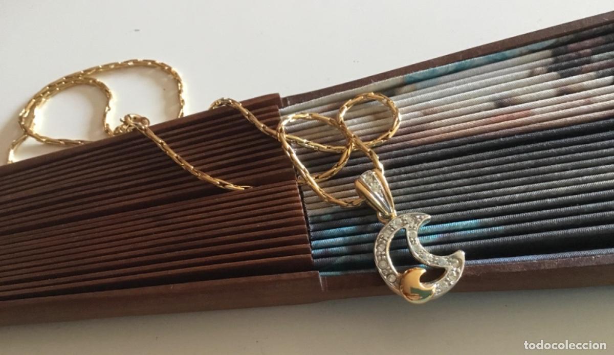 Joyeria: GARGANTILLA CHAPADA EN ORO CON LUNA Y CRISTAL - Foto 3