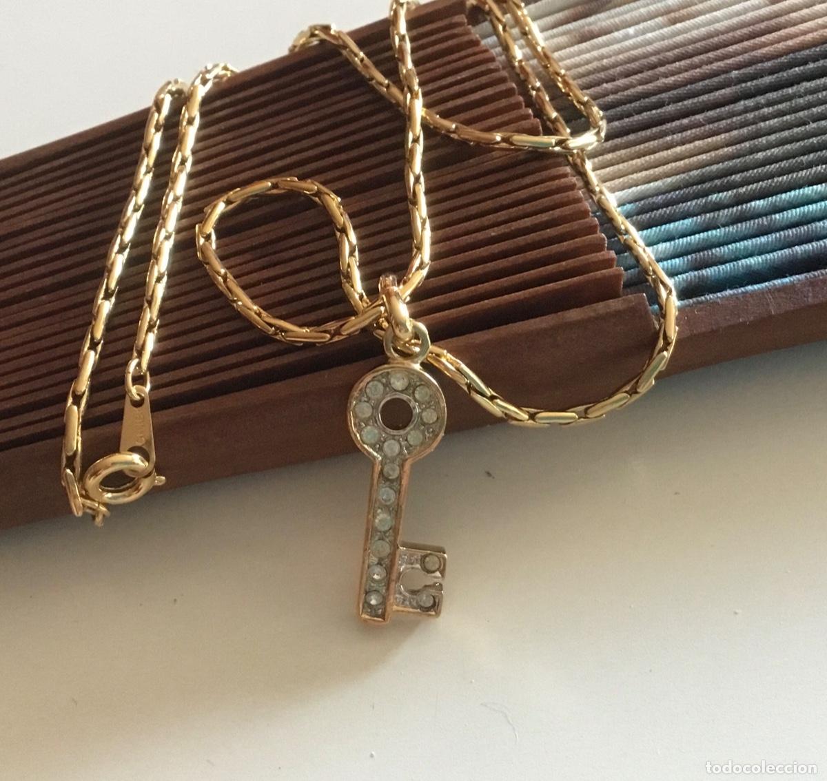 Joyeria: GARGANTILLA CHAPADA EN ORO CON LLAVE DE CRISTAL - Foto 1