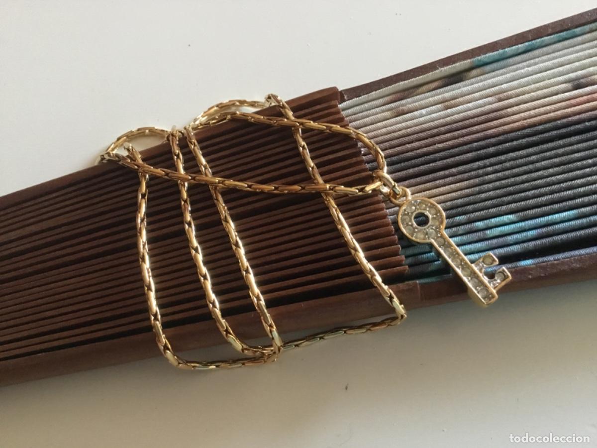Joyeria: GARGANTILLA CHAPADA EN ORO CON LLAVE DE CRISTAL - Foto 2