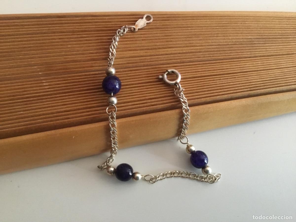 Joyeria: PULSERA DE PLATA CON LAPIS LAZULI. CONTRASTE - Foto 1