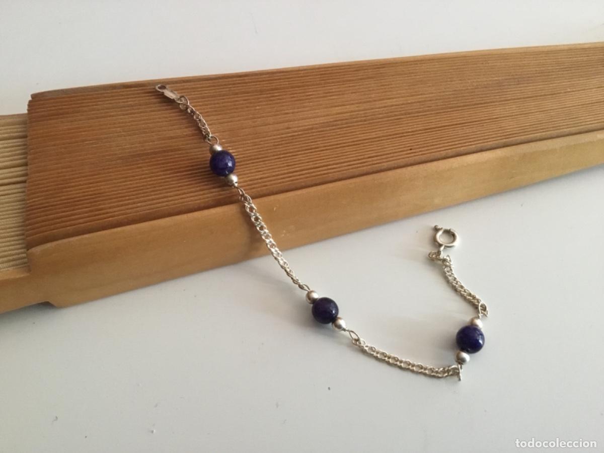 Joyeria: PULSERA DE PLATA CON LAPIS LAZULI. CONTRASTE - Foto 3