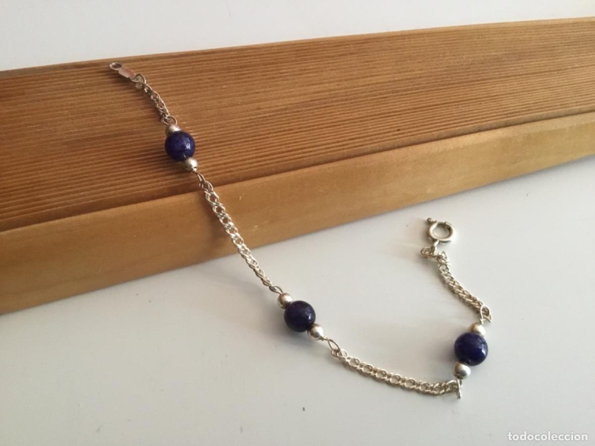 Joyeria: PULSERA DE PLATA CON LAPIS LAZULI. CONTRASTE - Foto 4